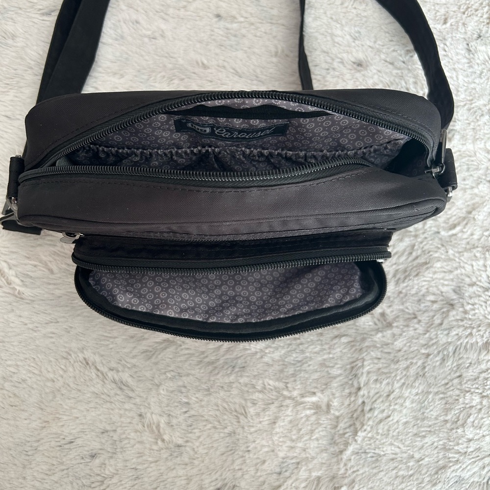Lug Black Quilted Crossbody Bag - Picture 3 of 5